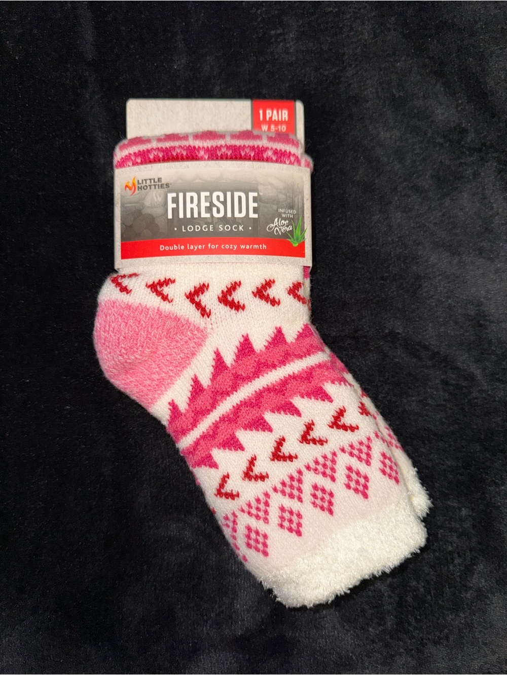 Little Hotties Fireside Pink Lodge Socks - Women's